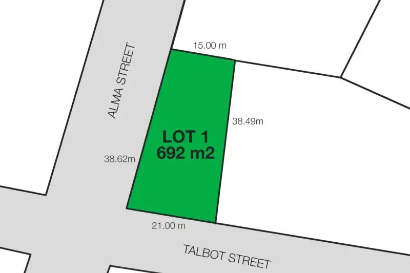 Main view of Homely land listing, Cnr Talbot and Alma Street, Longford TAS 7301