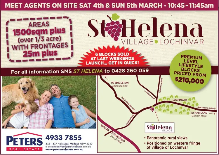 Lot 105 St Helena, Lochinvar NSW 2321
