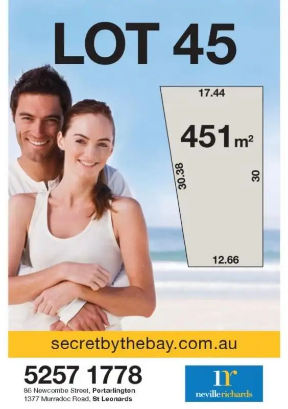 Lot 45 Half Moon Crescent, Indented Head VIC 3223