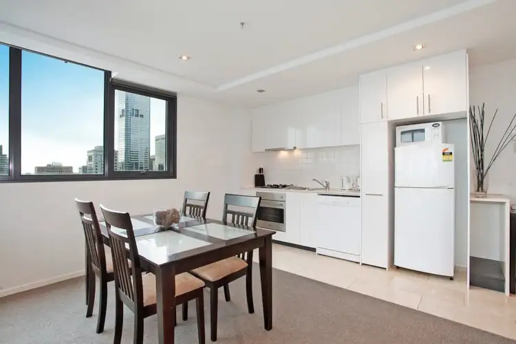 Second view of Homely apartment listing, 2605/8 Downie Street, Melbourne VIC 3000
