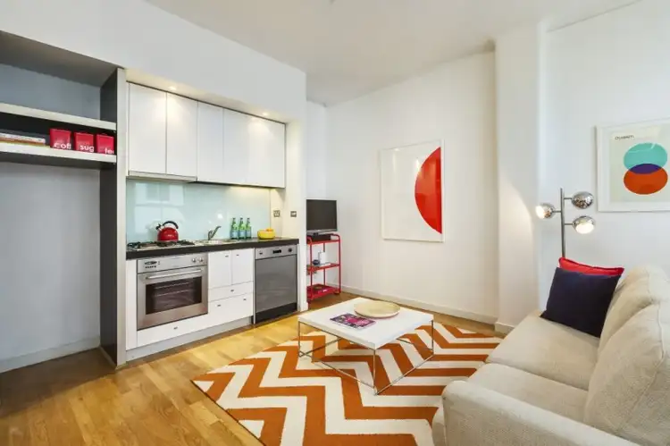 Main view of Homely apartment listing, 821/422 Collins Street, Melbourne VIC 3000