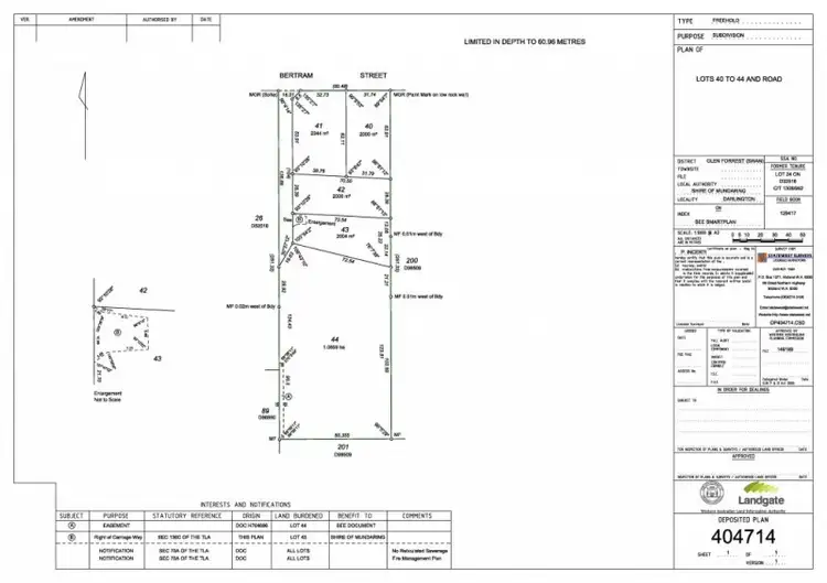 Main view of Homely land listing, LOT 43 Taplin Court, Darlington WA 6070