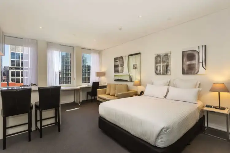 Main view of Homely studio listing, 1403/480 Collins St, Melbourne VIC 3000