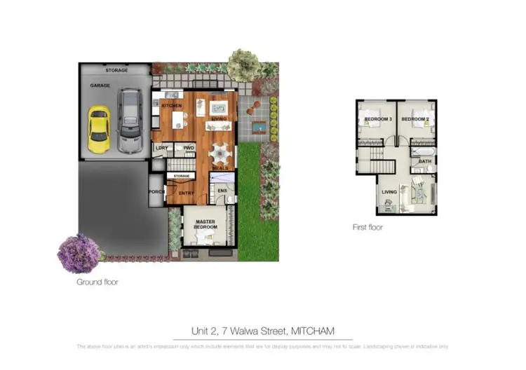 Second view of Homely townhouse listing, 2/7 Walwa Street, Mitcham VIC 3132