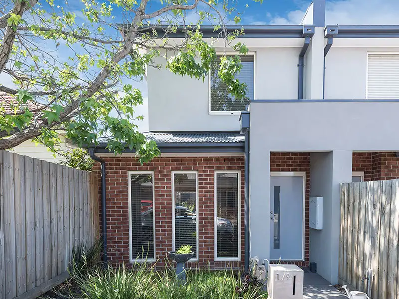 Main view of Homely townhouse listing, 1/9 Swan Street, Footscray VIC 3011