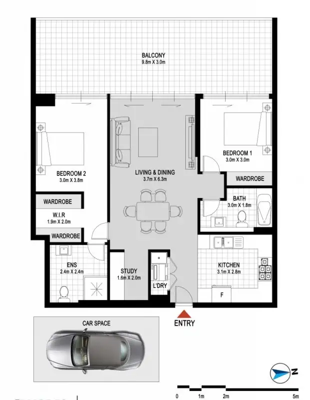 Second view of Homely apartment listing, Level 4/40-42 Walker St, Rhodes NSW 2138