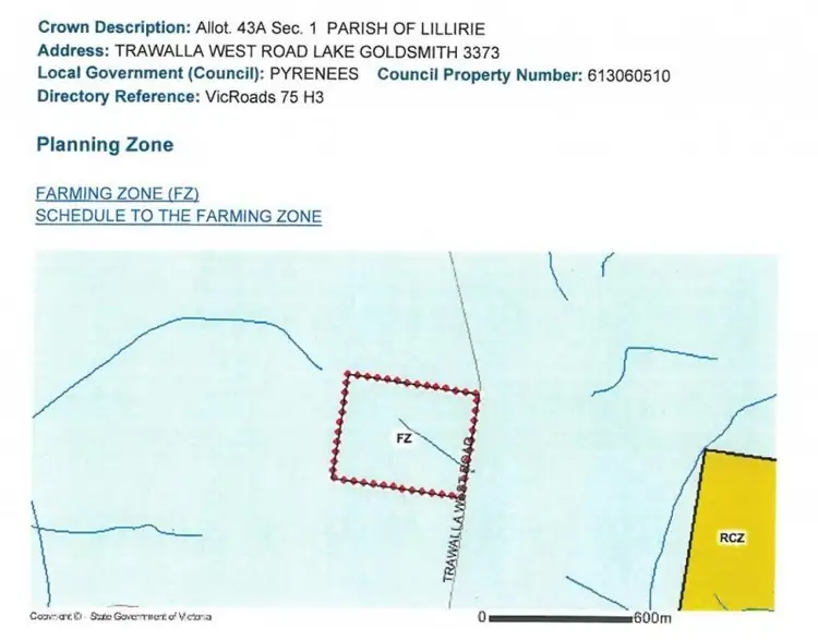 Fourth view of Homely land listing, C/A 43A Trawalla West Road, Lake Goldsmith VIC 3373