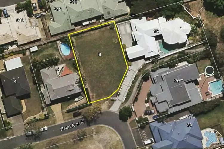Main view of Homely land listing, 8 Saunders Place, Wynnum QLD 4178