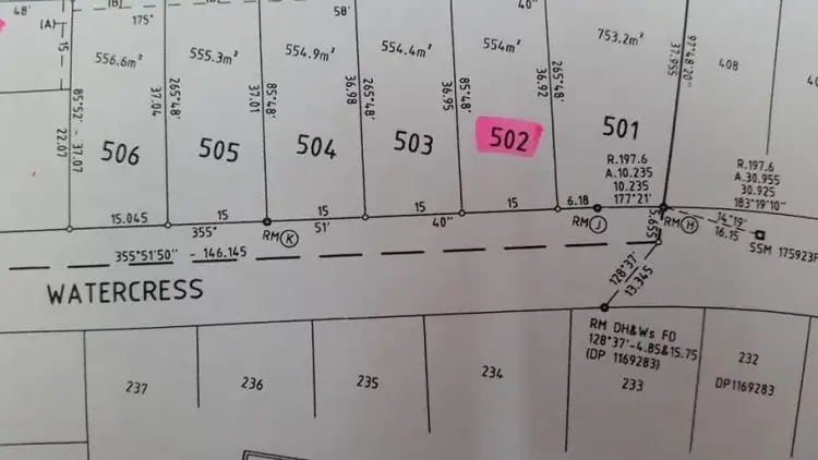 Third view of Homely land listing, LOT 502 Watercress Street, Claremont Meadows NSW 2747