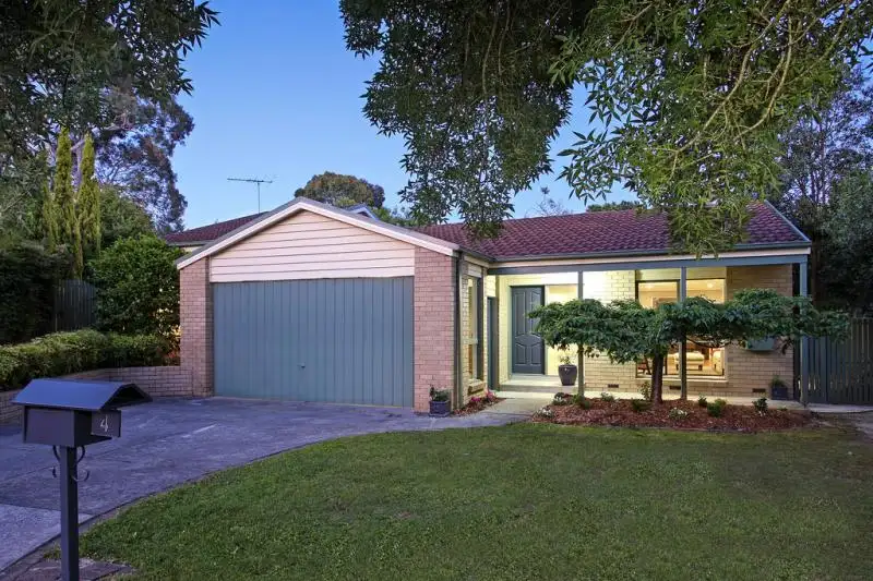 Main view of Homely house listing, 4 Tuta Close, Croydon Hills VIC 3136