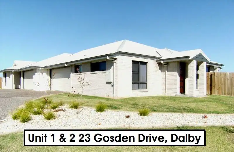 Main view of Homely unit listing, 23 Gosden Drive, Dalby QLD 4405