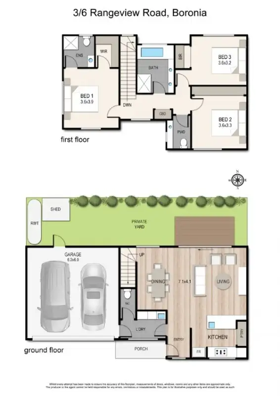 Fifth view of Homely townhouse listing, 3/6 Rangeview Road, Boronia VIC 3155