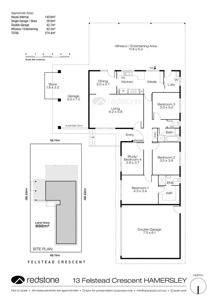 Fourth view of Homely house listing, 13 Felstead Crescent, Hamersley WA 6022