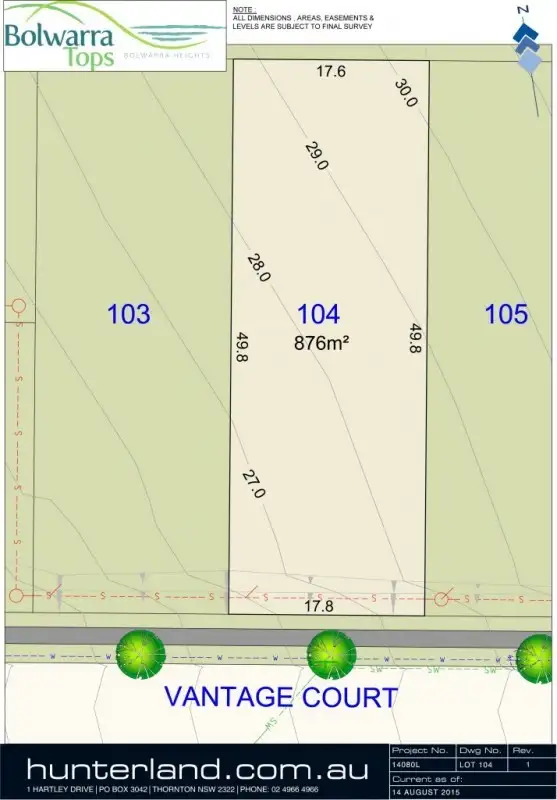 Main view of Homely land listing, Lot 104 Vantage Court, Bolwarra Heights NSW 2320