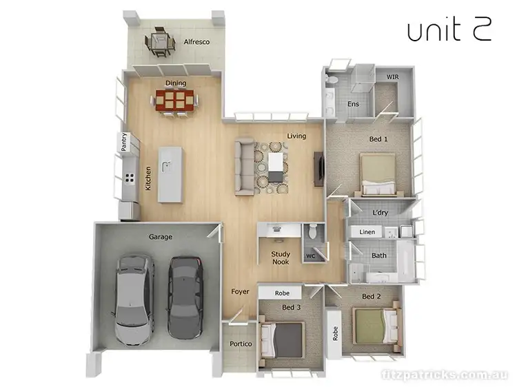 Third view of Homely unit listing, 1-3 16 Chipp Place, Lloyd NSW 2650