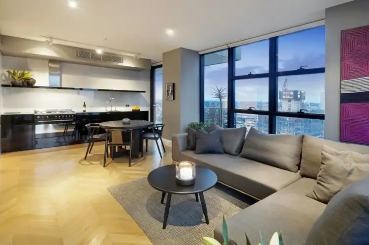 Second view of Homely apartment listing, 3005/27 Little Collins Street, Melbourne VIC 3000