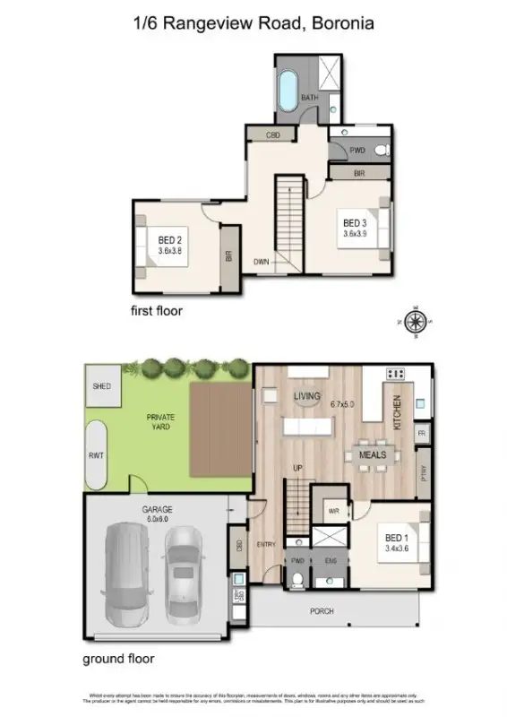 Third view of Homely townhouse listing, 3/6 Rangeview Road, Boronia VIC 3155
