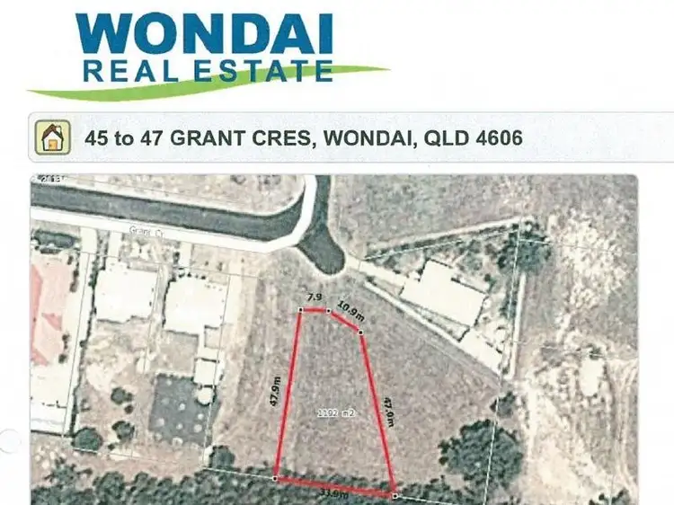 Third view of Homely land listing, 45 Grant Crescent, Wondai QLD 4606