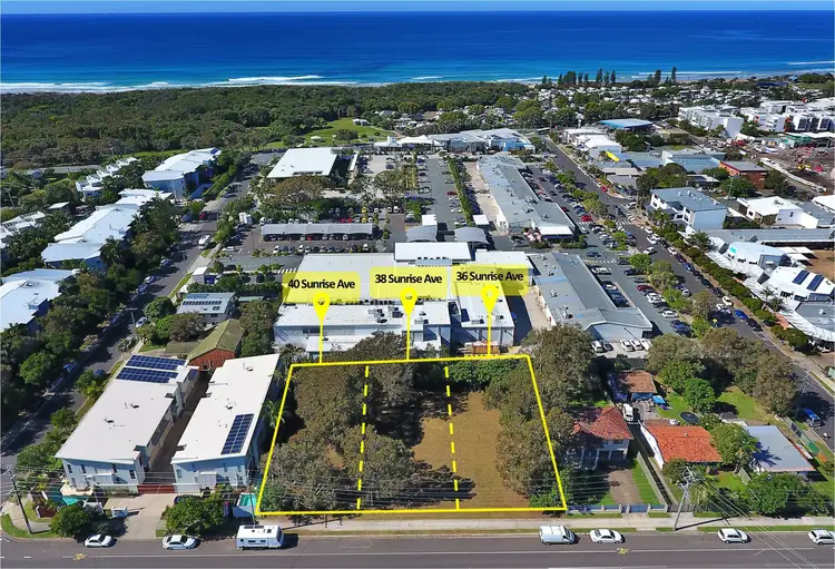 Main view of Homely land listing, 36- 38 - 40 Sunrise Avenue, Coolum Beach QLD 4573