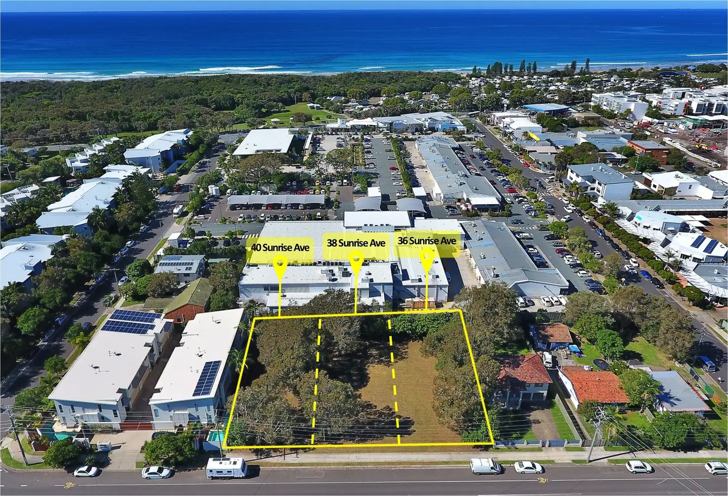 Main view of Homely land listing, 36- 38 - 40 Sunrise Avenue, Coolum Beach QLD 4573