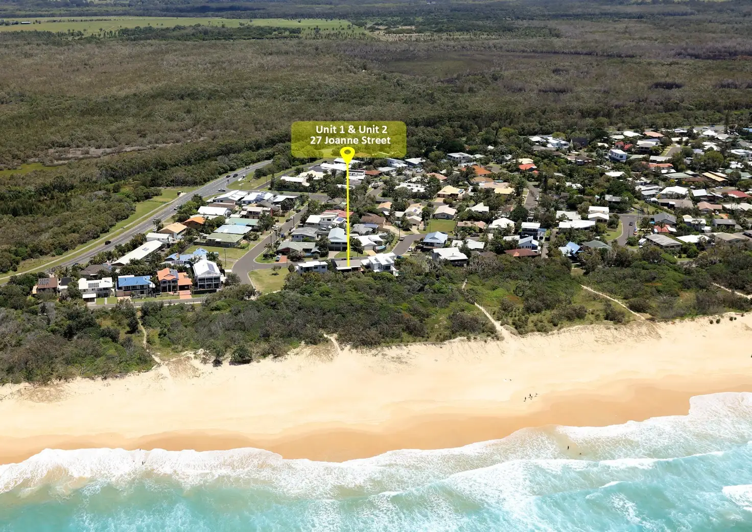 Main view of Homely house listing, 1-2/27 Joanne Street, Marcoola QLD 4564