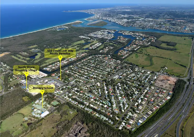 Main view of Homely house listing, 653 David Low Way, Pacific Paradise QLD 4564