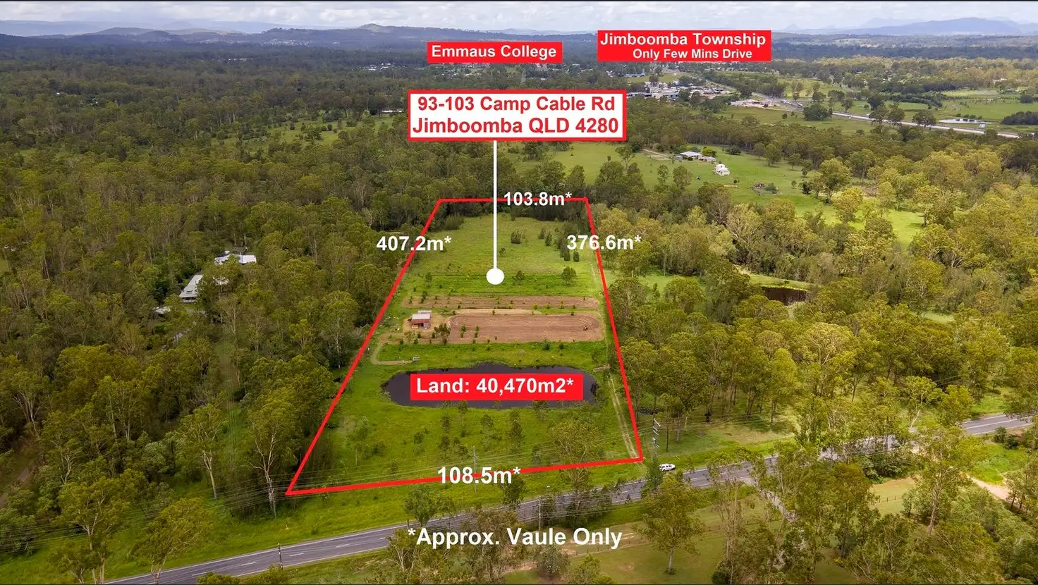 Main view of Homely land listing, 93-103 Camp Cable Rd, Jimboomba QLD 4280