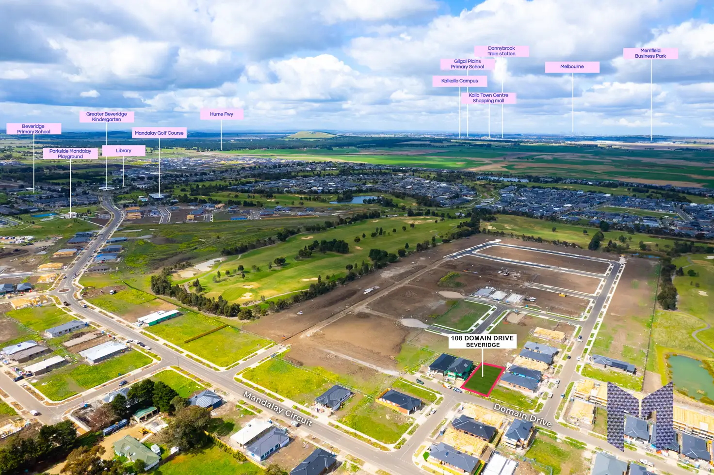 Main view of Homely land listing, 108 Domain Dr, Beveridge VIC 3753