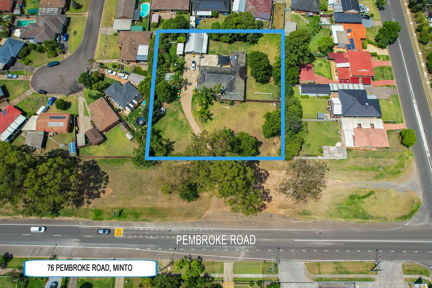 Main view of Homely land listing, 76 Pembroke Road, Minto NSW 2566