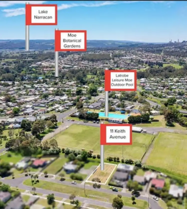 Third view of Homely land listing, 11 KEITH AVENUE, Moe VIC 3825