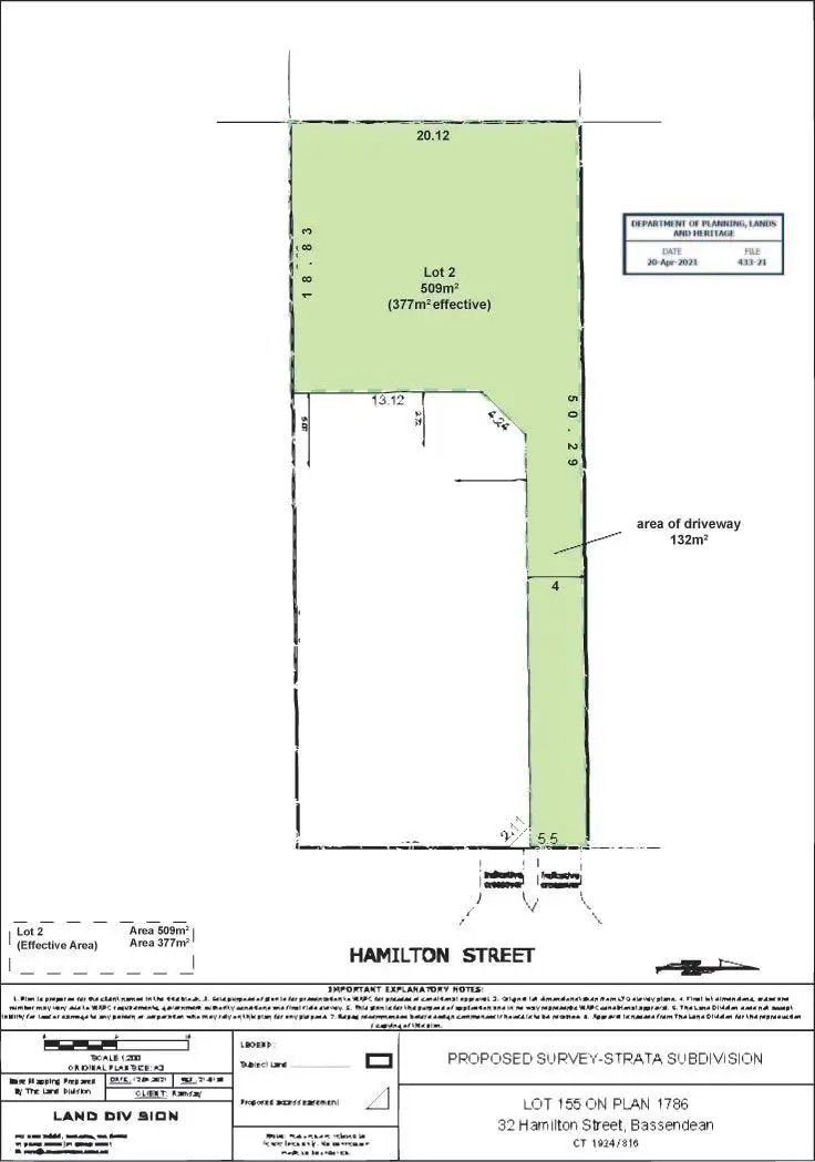 Main view of Homely land listing, 32a Hamilton Street, Bassendean WA 6054