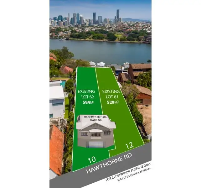 Second view of Homely land listing, 12 Hawthorne Road, Hawthorne QLD 4171