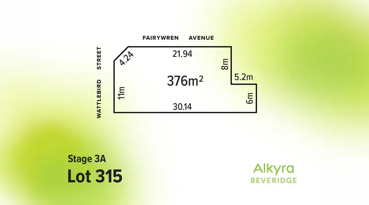 Main view of Homely land listing, LOT 315, Lot 315 Wattlebird Street, Beveridge VIC 3753