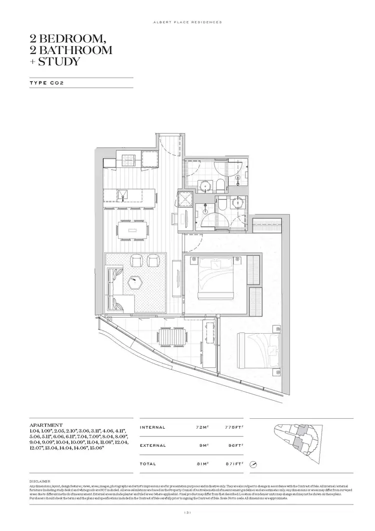Second view of Homely apartment listing, 1204/8 Bowen Crescent, Melbourne VIC 3004