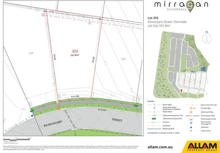 Second view of Homely land listing, LOT 355, Lot 355 Kilimanjaro Street, Silverdale NSW 2752