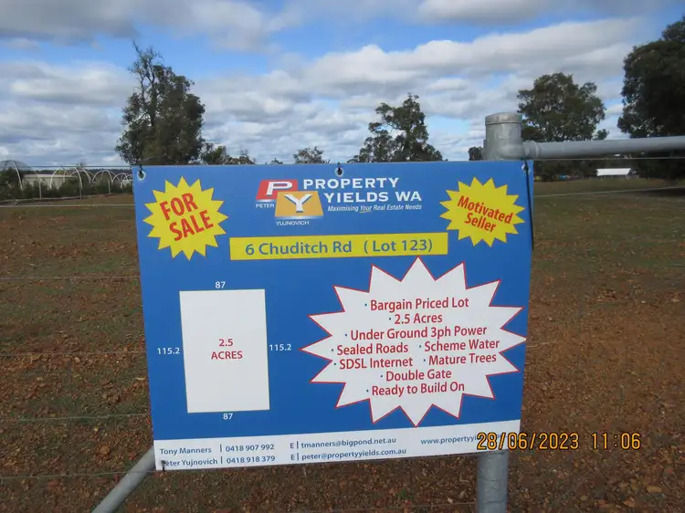 Lot 123, 6 Chuditch Road, Wundowie WA 6560