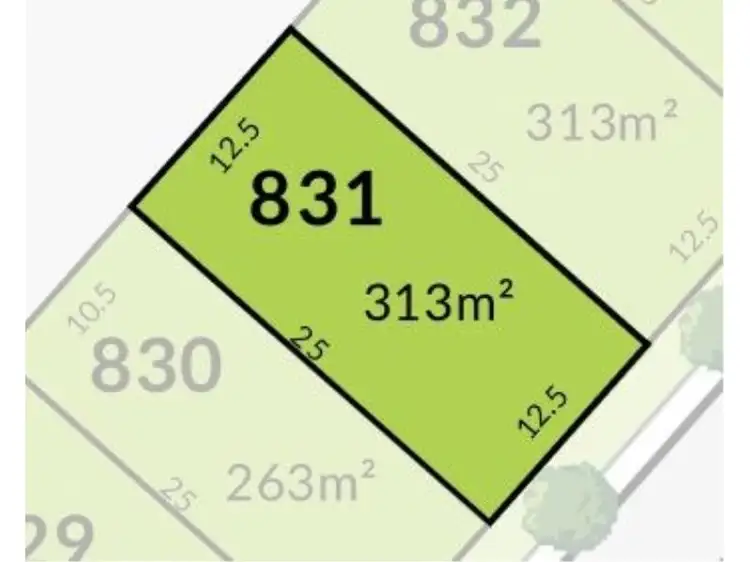 Main view of Homely land listing, Lot 831, Meander Way, Treeby WA 6164