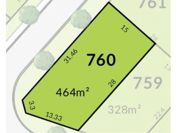 Main view of Homely land listing, Lot 760, Bountiful Way, Treeby WA 6164
