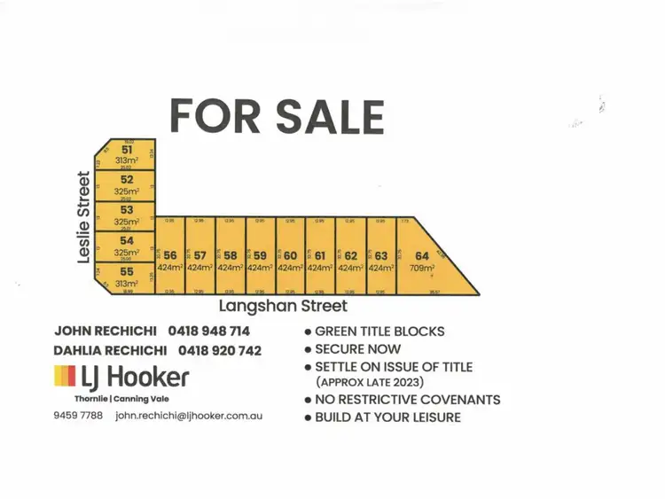 Main view of Homely land listing, Proprosed Lot 5 Langshan Street, Southern River WA 6110