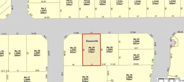 Third view of Homely land listing, 24 Ballidu Road, Dawesville WA 6211