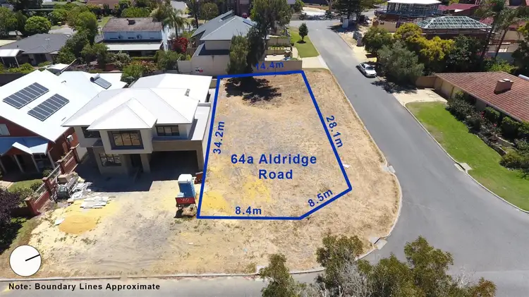 Main view of Homely land listing, 64a Aldridge Road, Booragoon WA 6154
