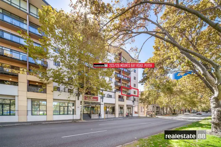 Second view of Homely apartment listing, 203/126 Mounts Bay Road, Perth WA 6000