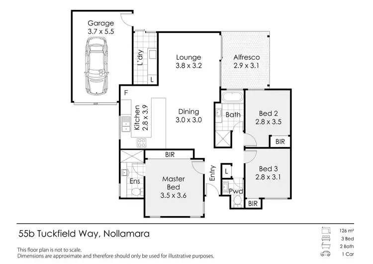 Second view of Homely house listing, 55B Tuckfield Way, Nollamara WA 6061