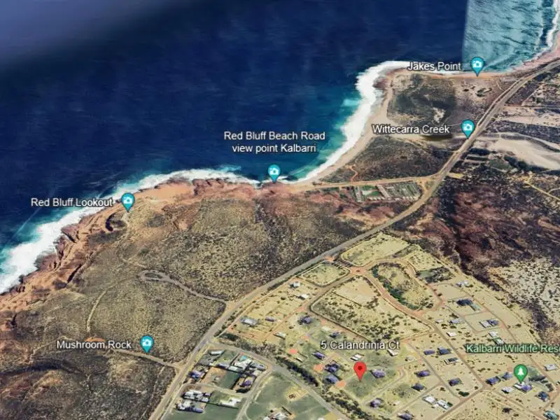 Main view of Homely land listing, Lot 202, 5 Calandrinia Court, Kalbarri WA 6536
