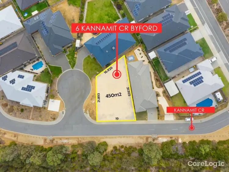 Second view of Homely land listing, 6 Kannamit Crescent, Byford WA 6122