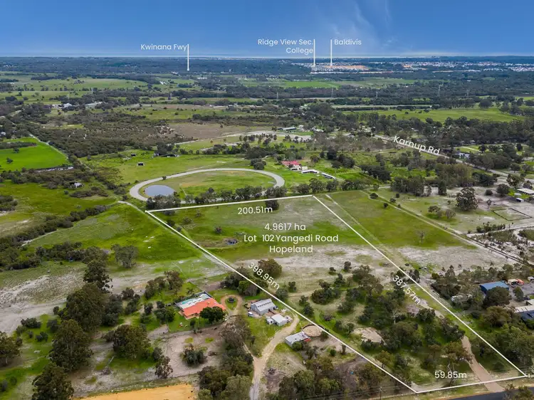 Main view of Homely land listing, Lot 102, 26 Yangedi Road, Hopeland WA 6125