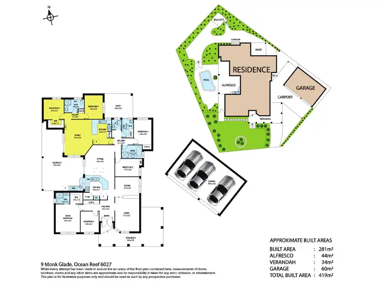 Fourth view of Homely house listing, 9 Monk Glade, Ocean Reef WA 6027