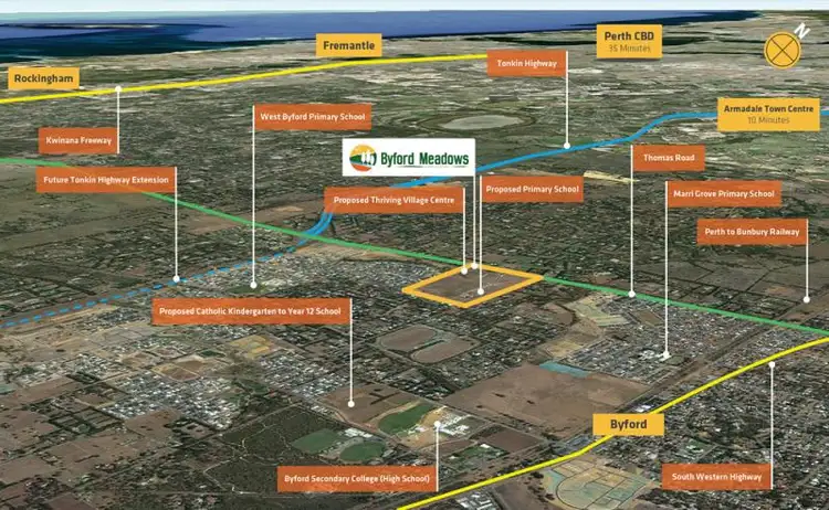 Main view of Homely land listing, Lot 501, Hackney Loop, Byford WA 6122