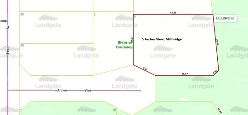 Main view of Homely land listing, 5 Archer View, Millbridge WA 6232