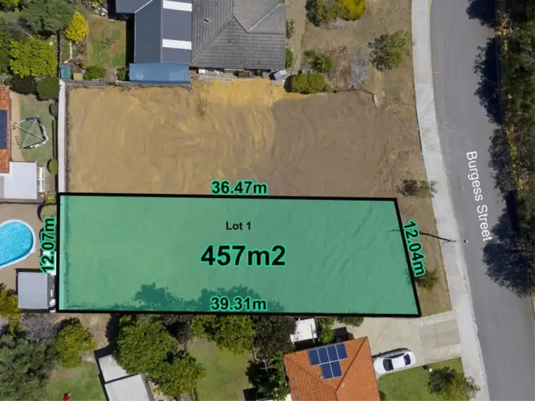 Second view of Homely land listing, Lot 1 (Propose, 8 Burgess Street, Hamersley WA 6022